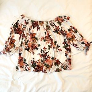 Off the Shoulder Floral Top